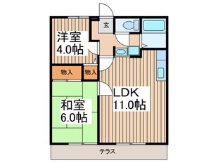 エストーきりが丘の物件間取画像